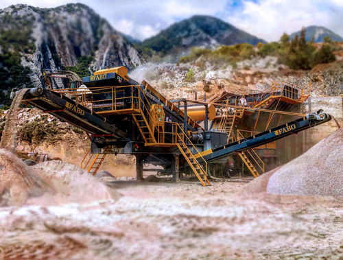 Ударный дробильно-сортировочный комплекс - PRO-100 - Fabo Crushing Screening & Concrete Plants - мобильный / первичный / для мрамора