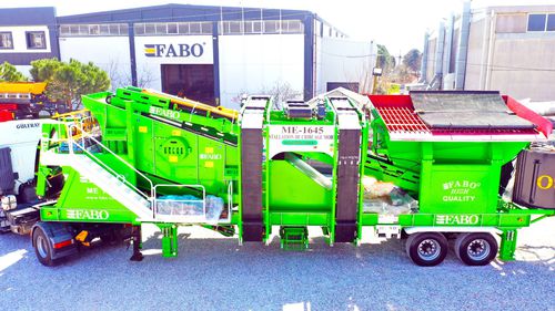 Грубое сито для производства песка - ME 1645 series - Fabo Crushing Screening & Concrete Plants - вибрирующее / мобильное / для сыпучих материалов