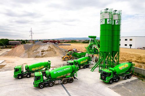 Стационарная бетоносмесительная установка - COMPACT-110 - Fabo Crushing Screening & Concrete Plants - компактная / с воронкой