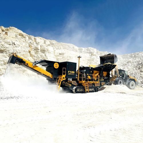 Ударный дробильно-сортировочный комплекс - FTI-130 - Fabo Crushing Screening & Concrete Plants - мобильный / гусеничный