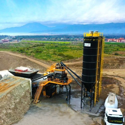 Мобильная бетоносмесительная установка - TURBOMIX-100 - Fabo Crushing Screening & Concrete Plants - компактная / автоматическая