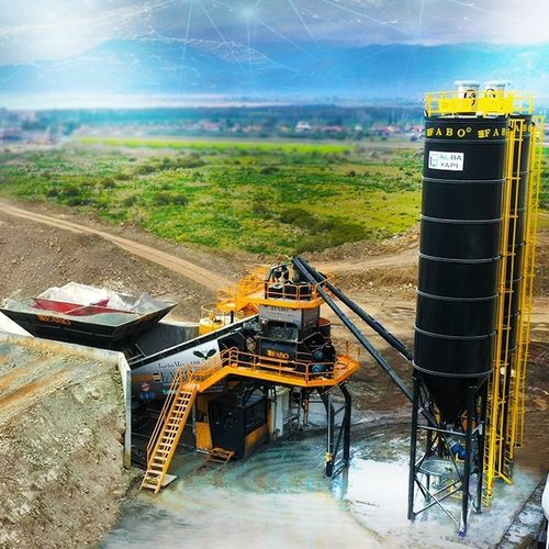 Мобильная бетоносмесительная установка - TURBOMIX-100 - Fabo Crushing Screening & Concrete Plants - автоматическая