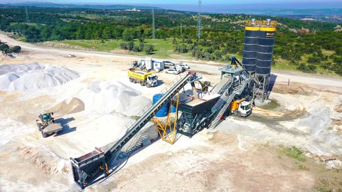 Мобильная бетоносмесительная установка - TURBOMIX-120 - Fabo Crushing Screening & Concrete Plants - автоматическая