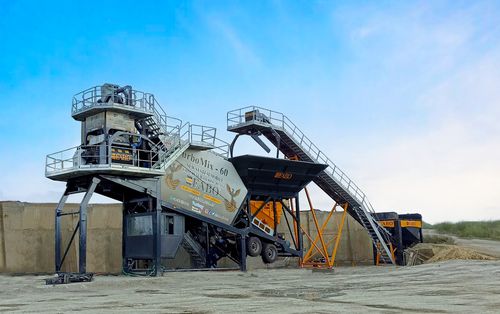 Мобильная бетоносмесительная установка - TURBOMIX-60 - Fabo Crushing Screening & Concrete Plants - автоматическая