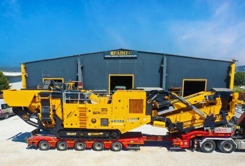 Ударный дробильно-сортировочный комплекс - FTI-110s - Fabo Crushing Screening & Concrete Plants - мобильный / компактный / первичный