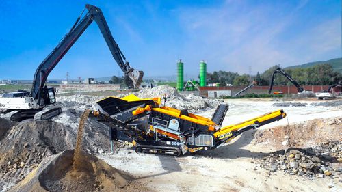 Мобильный скальпирующий грохот - FTB-1550 - Fabo Crushing Screening & Concrete Plants - высокая нагрузка / с ленточным питателем