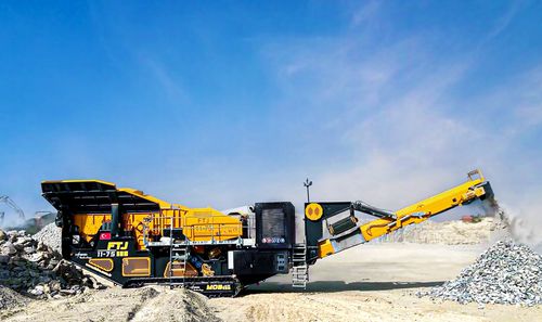 Щековый дробильно-сортировочный комплекс - FTJ 1175 &amp; FTB 1550 - Fabo Crushing Screening & Concrete Plants - мобильный / высокая производительность / гусеничный
