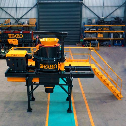 Вертикальный ударный дробильно-сортировочный комплекс - VSI-700 - Fabo Crushing Screening & Concrete Plants - стационарный / для производства песка / высокая производительность