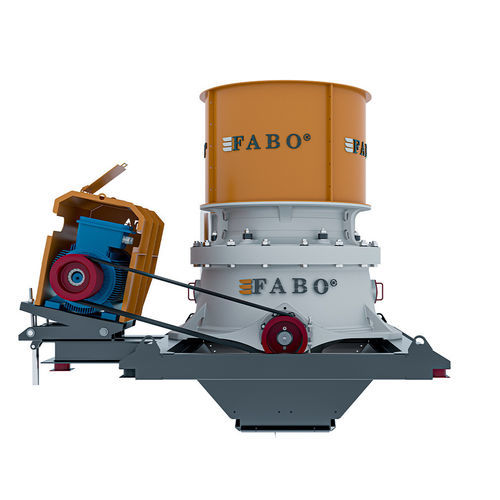 Конусная камнедробилка - CC-200 - Fabo Crushing Screening & Concrete Plants - стационарная / вторичная / для минеральных материалов
