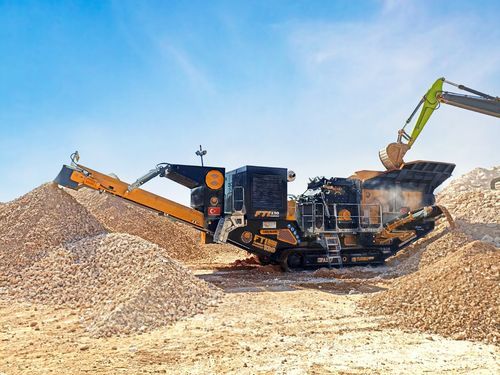 Ударный дробильно-сортировочный комплекс - FTI-130 - Fabo Crushing Screening & Concrete Plants - мобильный / гусеничный