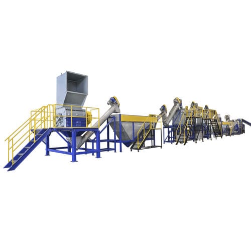 Моечная линия для воды - Suzhou Polytec Machinery Co.,LTD - путем опрыскивания / автоматическая / для перерабатывающей промышленности