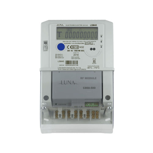 Трехфазовый Электрический счетчик электроэнергии - LSM450 - Luna Elektrik - настенный / RS-485 / 50 Гц