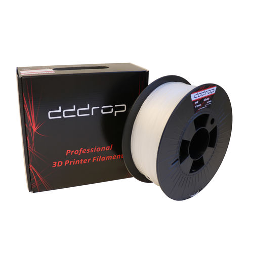 Филамент PP для принтера 3D - dddrop - 1,75 mm / белый / прозрачный