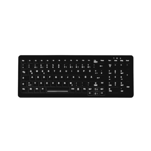 Клавиатура для письменного стола - AK-CB7000 series - Active Key GmbH & Co. KG - установленная на стеллаже с выдвижными ящиками / с ножничными механизмом клавиш / мембранная
