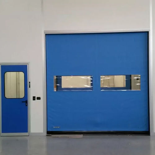 Рулонный ворота - RRD-ZIP - Shanghai Kenvo Door Co., Ltd - из нержавеющей стали / из алюминия / из гальванизированной стали