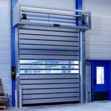 Ворота со спиральной пружиной - RRD-Alu - Shanghai Kenvo Door Co., Ltd - из алюминия / промышленный / для использования в помещениях