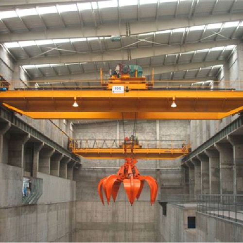 Мостовой кран с грейферным захватом - QZ - Nucleon (Xinxiang) Crane Co., Ltd. - двухбалочный / с легкой подъемной системой / для цеха