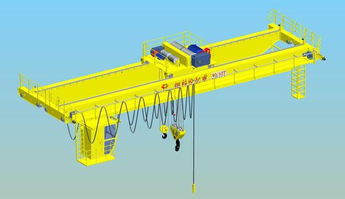 Двухбалочный мостовой кран - QD - Nucleon (Xinxiang) Crane Co., Ltd. - с легкой подъемной системой / для складов / для цеха