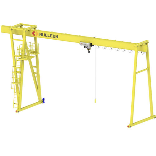 Козловой кран на рейке - MH - Nucleon (Xinxiang) Crane Co., Ltd. - для сварки / для цеха / однобалочный