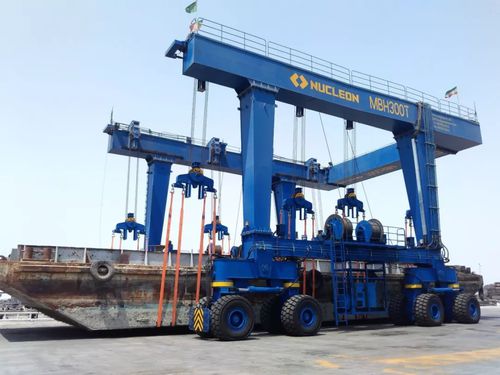 Колесный козловой кран - MBH - Nucleon (Xinxiang) Crane Co., Ltd. - для использования на морских судах / двухбалочный / гидравлический