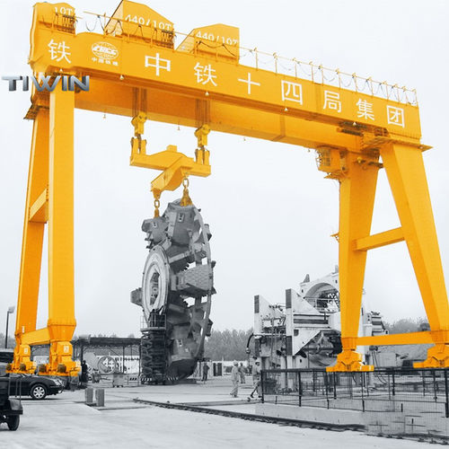 Козловой кран на рейке - Nucleon (Xinxiang) Crane Co., Ltd. - для сборных строительных площадок / для метро / для цеха