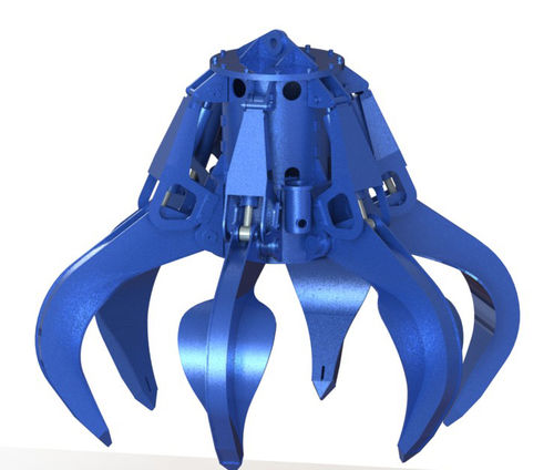 Грейфер типа апельсиновой корки - DY - Nucleon (Xinxiang) Crane Co., Ltd. - электрогидравлический / для сбора отходов / с 6 зубьями