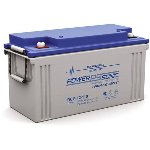 Аккумулятор глубокого разряда - DCG12-110 - Power-Sonic - кислотно-свинцовый гель / прямоугольный / 12 В