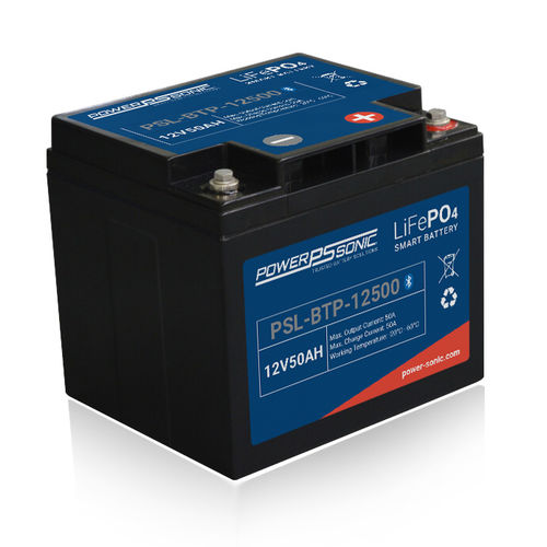 Аккумулятор LiFePO4 - PSL-BTP-12500 - Power-Sonic - прямоугольный / 12 В / UL