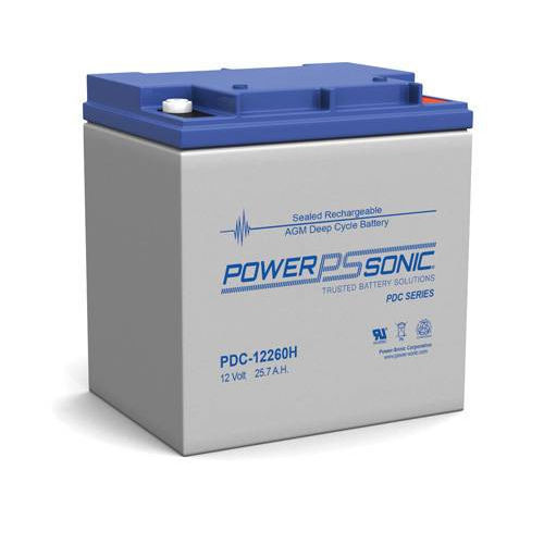 Аккумулятор глубокого разряда - PDC-12260H - Power-Sonic - VRLA / прямоугольный / 12 В
