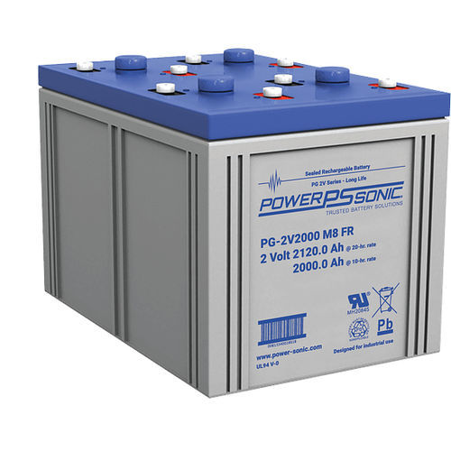 Аккумулятор VRLA - PG-2V2000 FR - Power-Sonic - прямоугольный / 2 В / для ИБП