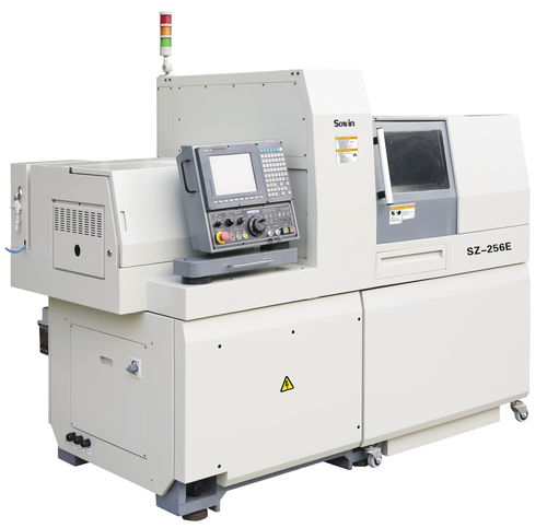 Токарный автомат ЧПУ - SZ-256E - Shenzhen Sowin Precision Machine Tool Co., Ltd - 6 осей / универсальный / с двумя стержнями