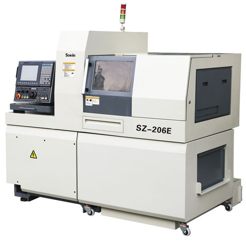 Токарный автомат ЧПУ - SZ-206E - Shenzhen Sowin Precision Machine Tool Co., Ltd - 6 осей / универсальный / с двумя стержнями