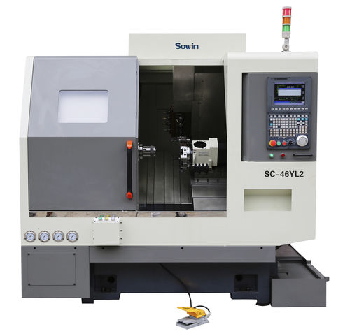 Токарный станок ЧПУ - SC-46YL2 - Shenzhen Sowin Precision Machine Tool Co., Ltd - горизонтальный / 3 оси / универсальный