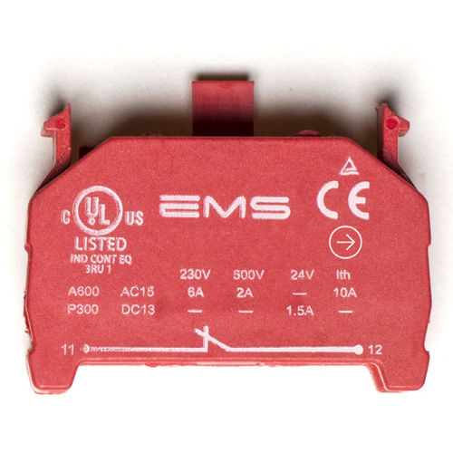 Клеммная колодка с винтовым соединением - CNC1 - EMS Electro Mecanicals Systems - однополюсная / нормально закрытая