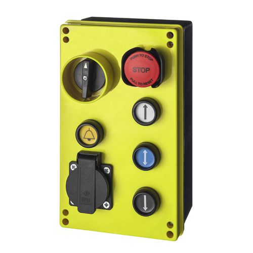 Кнопочный переключатель 5 кнопок - EMS Electro Mecanicals Systems - IP65 / с аварийной остановкой / со светодиодной сигнальной лампой