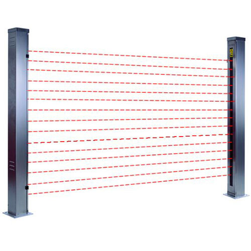 Легкий барьер для контроля доступа - QLV16/80-1200 - DADI ELECTRONIC TECHNOLOGY CO.,LTD. - многолучевой / тип заграждения / прочный
