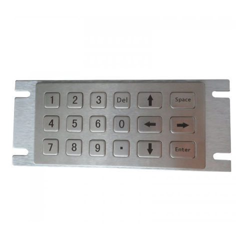 Цифровая клавиатура 18 клавиш - D-8206 - ShenZhen DAVO Electronics Co., Ltd - встраиваемая / из нержавеющей стали / из сплава