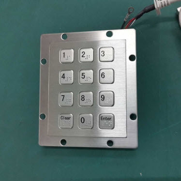 Цифровая клавиатура 12 клавиш - D-8208D - ShenZhen DAVO Electronics Co., Ltd - встраиваемая / из металла / из нержавеющей стали