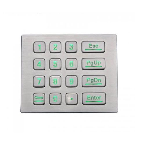Цифровая клавиатура 16 клавиш - D-8281C - ShenZhen DAVO Electronics Co., Ltd - встраиваемая / из металла / из нержавеющей стали