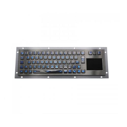 Встраиваемая клавиатура - D-8635T-BG - ShenZhen DAVO Electronics Co., Ltd - с механическими клавишами / 65 клавиш / с сенсорной панелью