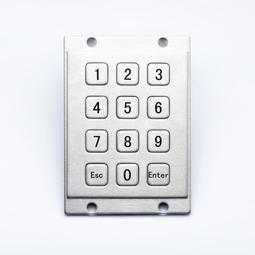 Цифровая клавиатура 12 клавиш - D-8208 - ShenZhen DAVO Electronics Co., Ltd - встраиваемая / из нержавеющей стали / из сплава