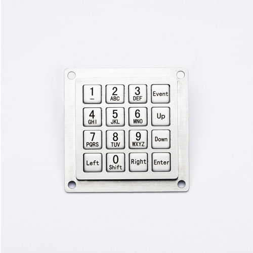 Цифровая клавиатура 16 клавиш - D-8291 - ShenZhen DAVO Electronics Co., Ltd - встраиваемая / из нержавеющей стали / из сплава