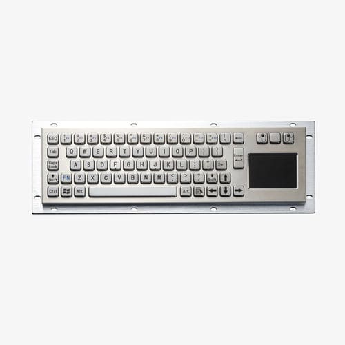 Клавиатура из матового алюминия - D-8635T - ShenZhen DAVO Electronics Co., Ltd - встраиваемая / с механическими клавишами / 3 клавиши мыши