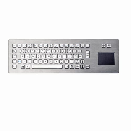 Клавиатура из матовой нержавеющей стали - D-8608 - ShenZhen DAVO Electronics Co., Ltd - встраиваемая / с механическими клавишами / 65 клавиш