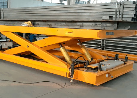 Ножничный подъемный стол - SJG4.5-0.8 - Jinan Gradin Machinery Co., Ltd. - гидравлический / мобильный / для погрузочной платформы
