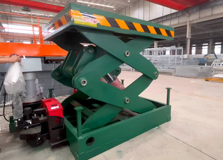 Ножничный подъемный стол - SJG15-2.0 - Jinan Gradin Machinery Co., Ltd. - гидравлический / мобильный / для высоких нагрузок