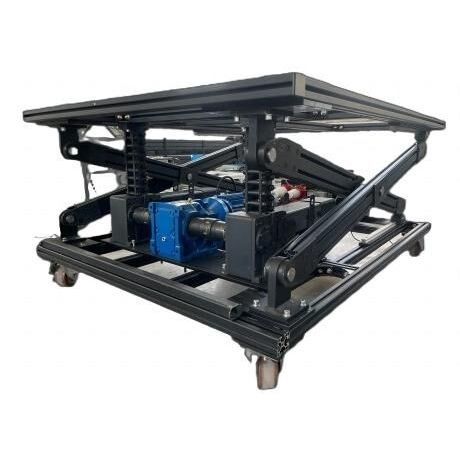 Ножничный подъемный стол - Jinan Gradin Machinery Co., Ltd. - механический / мобильный / с жесткой цепью