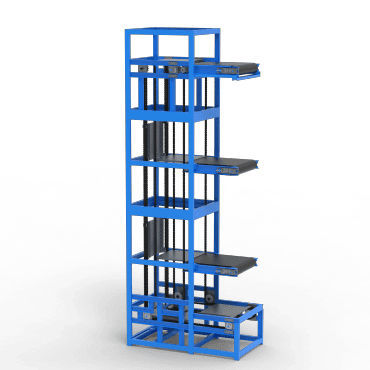 Подъемный конвейер - E-shaped - Jinan Gradin Machinery Co., Ltd. - цепной / вертикальный / транспортный