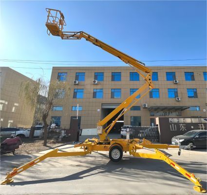Прицепной телескопический подъемник - G-GBT-20 - Jinan Gradin Machinery Co., Ltd. - гибридный / горючее / электрический