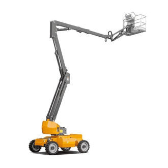 Дизельный шарнирный подъемник - G-RZ16 - Jinan Gradin Machinery Co., Ltd. - колесный / для открытого пространства / для строительства